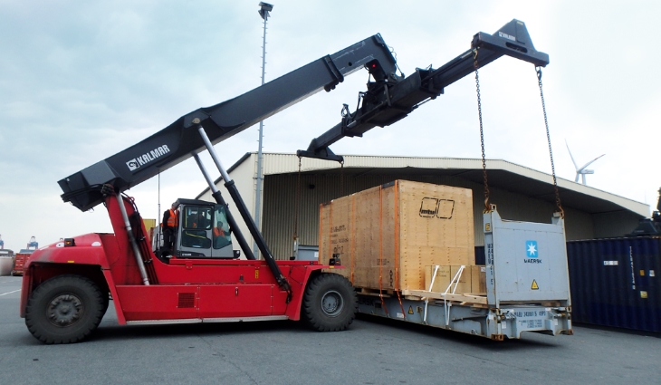 Reach Stacker für Container-Verwiegung von Kilomatic